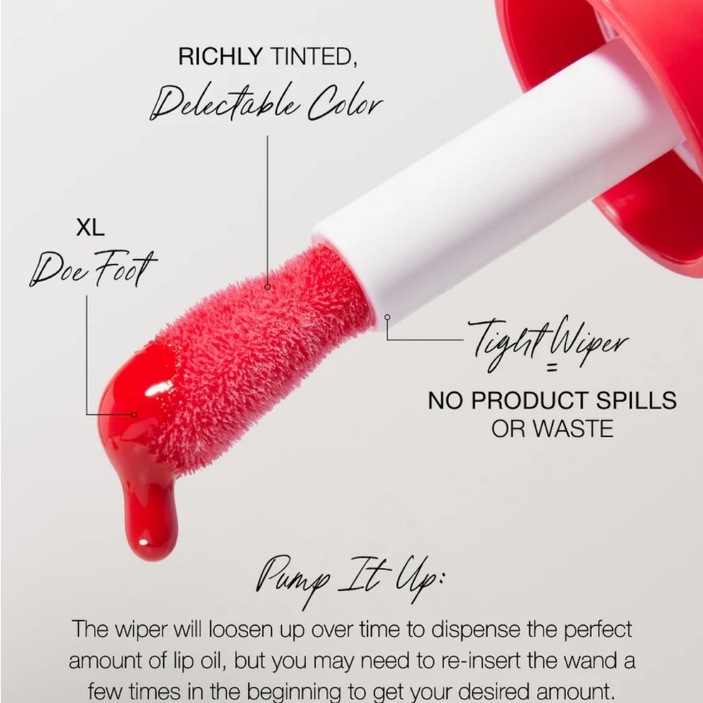 RMS Legendary Lip Oil - FULL SIZE Lily Red - Picture 4 of 7